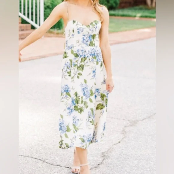 Reformation Juliette Floral Dress size 0 WORN ONCE - Picture 2 of 3